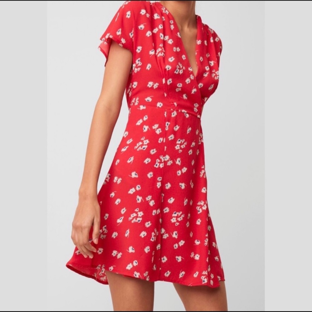 French Connection Crepe Floral Mini Dress Size 12